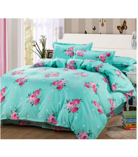 HD145 - Floral Luxury High Quality 4pcs Queen Bedding Set